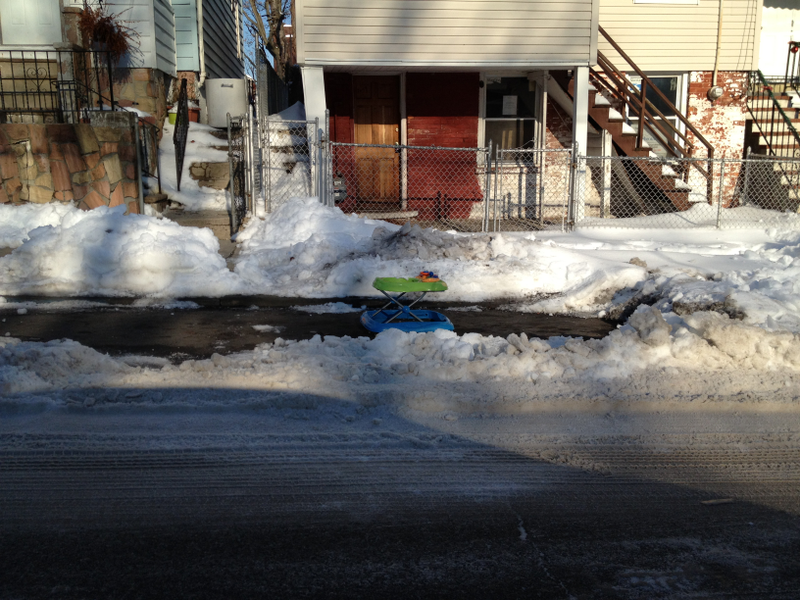 Illustration for article titled A spotter's guide to saving your dug out parking spot in the Snowpocalypse that is Paterson, NJ.
